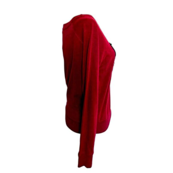 VINTAGE Hard Rock Cafe Woman's Sweatshirt Size S Biker Rocker Fitted Scoop Neck - Picture 2 of 5